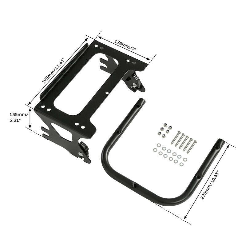 Detachable Trunk Mount Rack Docking Kit Fit For Harley Touring Road Glide 97-08 - Moto Life Products