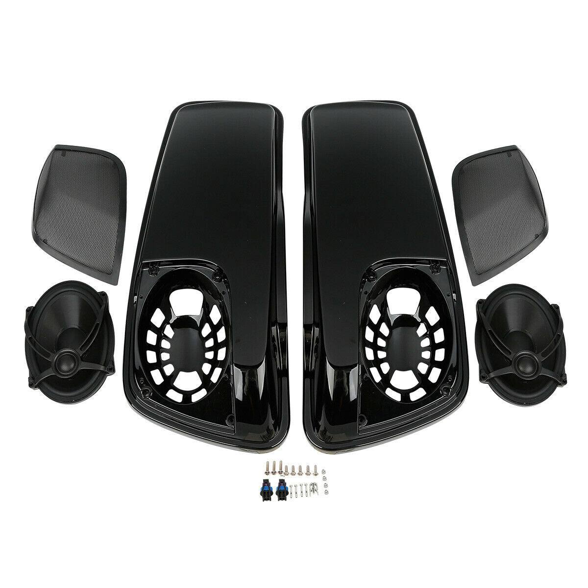 Saddlebag Lids W/5×7 Speakers Fit For Harley Touring Electra Street Glide 14-18 - Moto Life Products