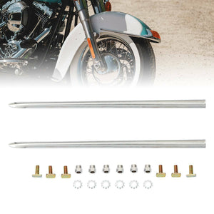 Silver Front Fender Trim For Harley Davidson Road King Electra Glide Softail - Moto Life Products