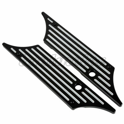 Black Hard Saddlebag Latch Cover For Harley Road King Street Electra Glide 93-13 - Moto Life Products