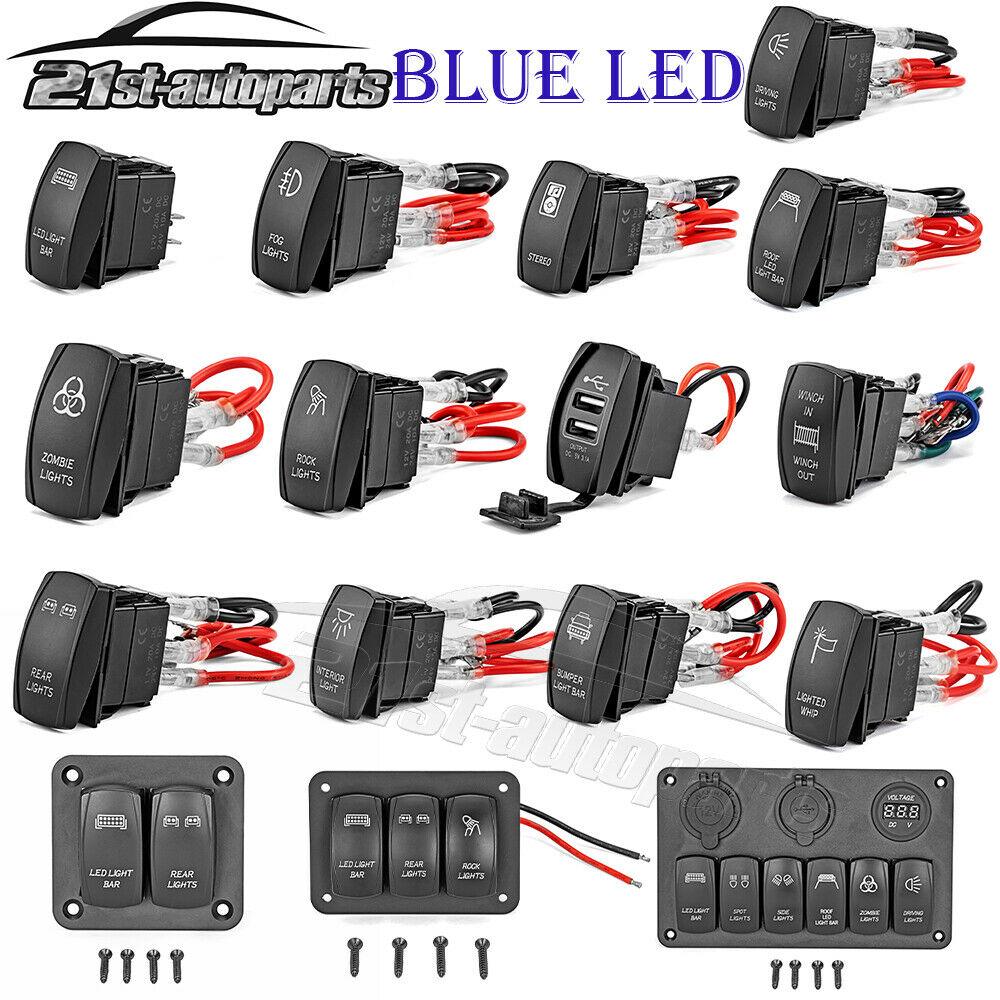 For Polaris RZR Ranger General 4 1000 XP Switch Blue LED Light Control 12V Gang - Moto Life Products