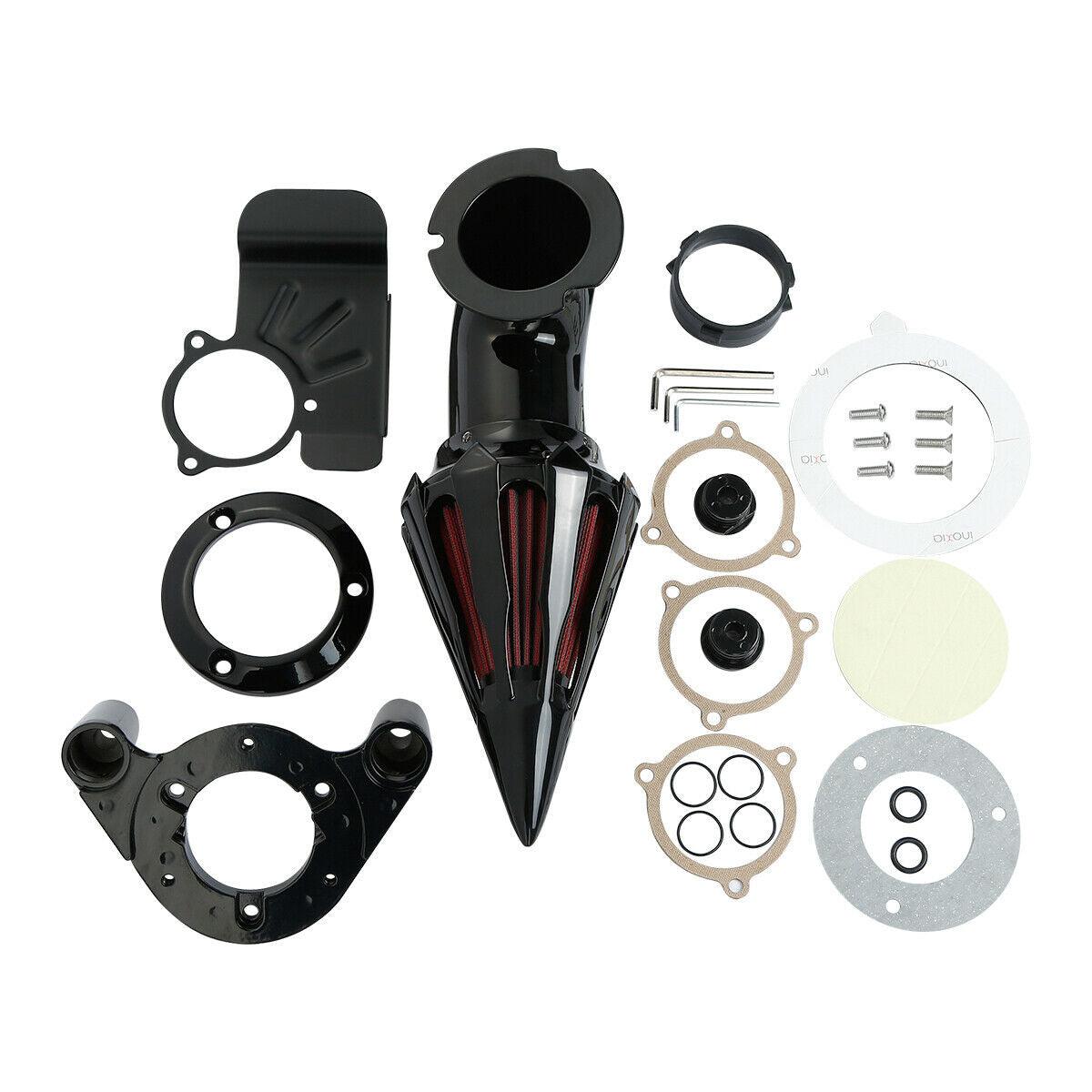 Black Air Cleaner Kit Intake Filter Fit For Harley Touring Electra Glide 08-12 - Moto Life Products