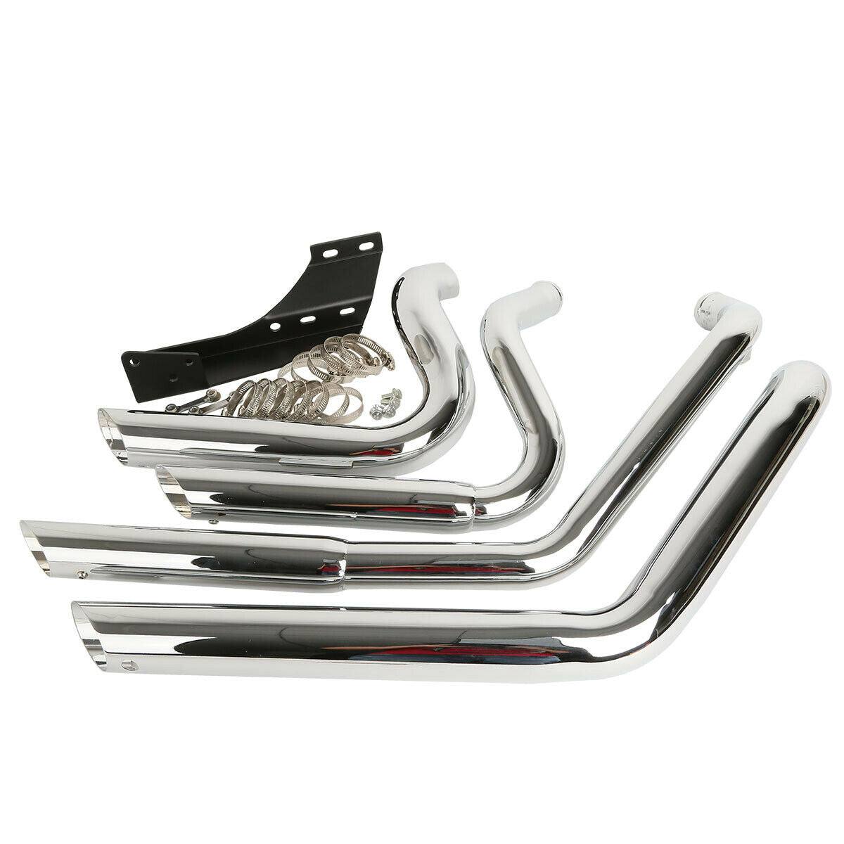 Staggered Shortshot Exhaust Pipes Fit For Harley Sportster XL 48 72 Custom 04-13 - Moto Life Products