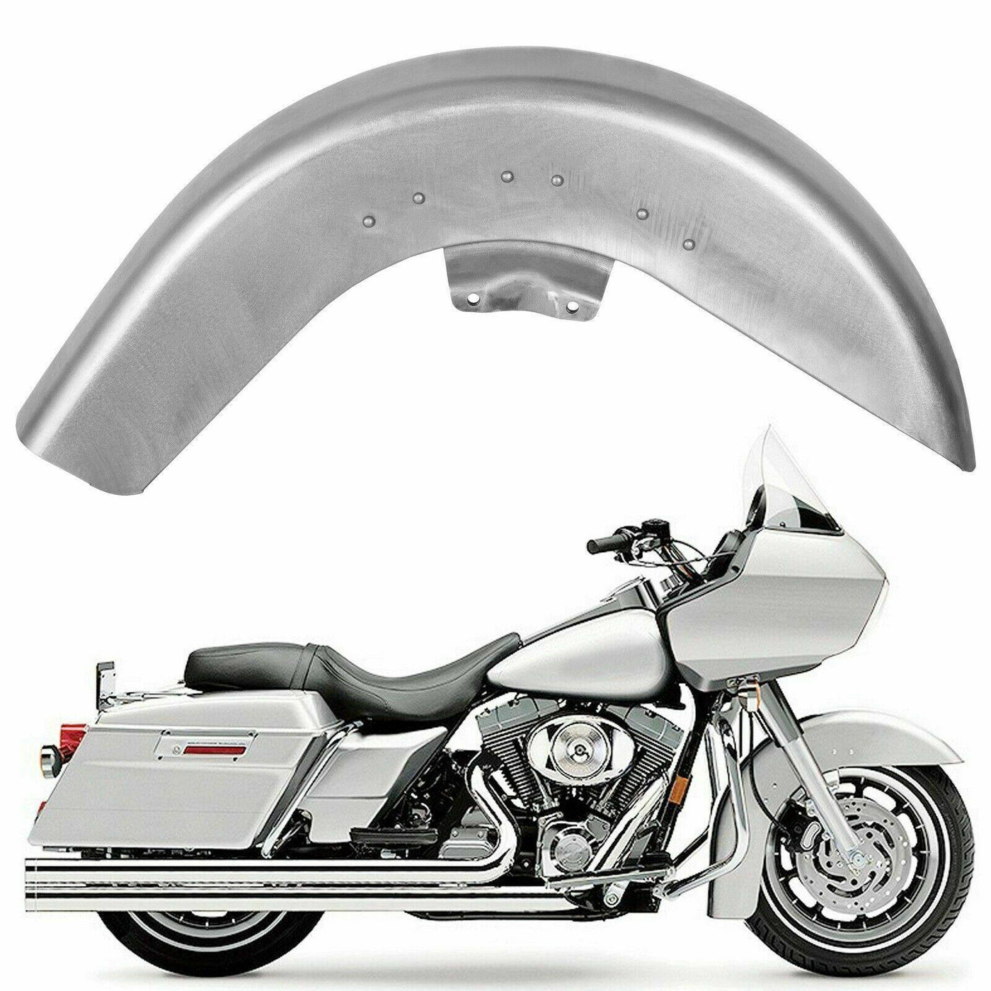 Steel Smooth Front Fender For Harley Bagger 89-13 Touring Street Road Glide King - Moto Life Products