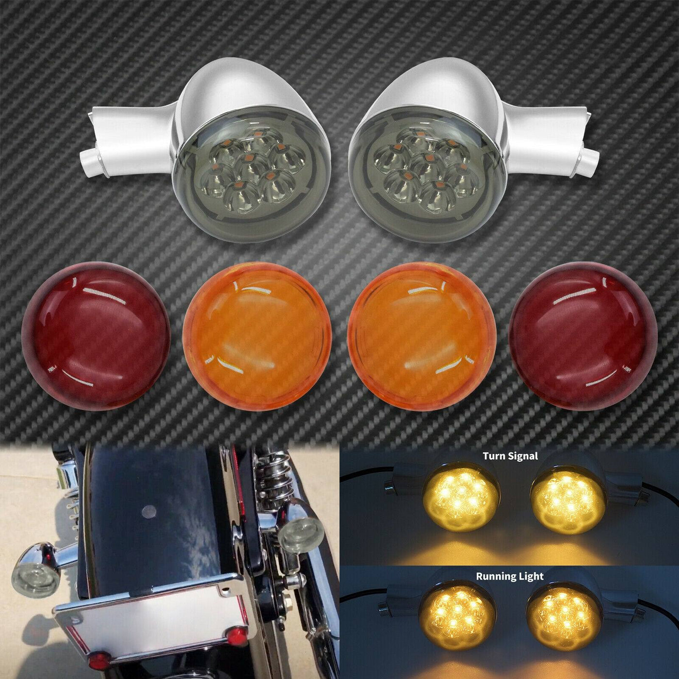 Rear Turn Signals Lights Bracket Fit For Harley Sportster XL 883 1200 1992-2021 - Moto Life Products