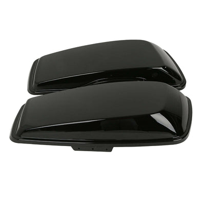 Black Hard SaddleBags Lids Fit For Harley Touring Street Road Glide 14-22 18 19 - Moto Life Products