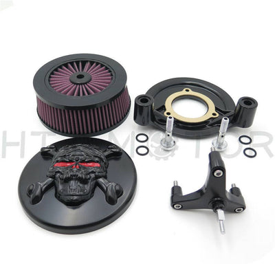 Zombie Air Cleaner Kit For Harley 2016-2017 Fat Boy FLSTF Softail Slim FLS Black - Moto Life Products