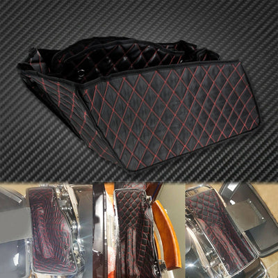 Red Thread Extended Bags Inserts Non Stretched Saddlebag Liners Fit For Harley - Moto Life Products