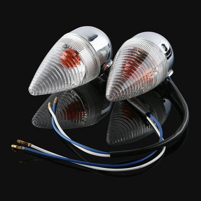 A Pair Clear Rear Turn Signal Fit For YAMAHA XV1900 2006-2013 07 08 09 10 11 12 - Moto Life Products