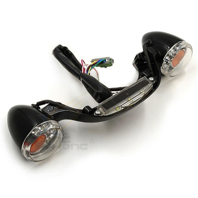 Bullet Rear Brake LED Light Bar Turn Signal For Harley Street Road Glide 2010-17 - Moto Life Products
