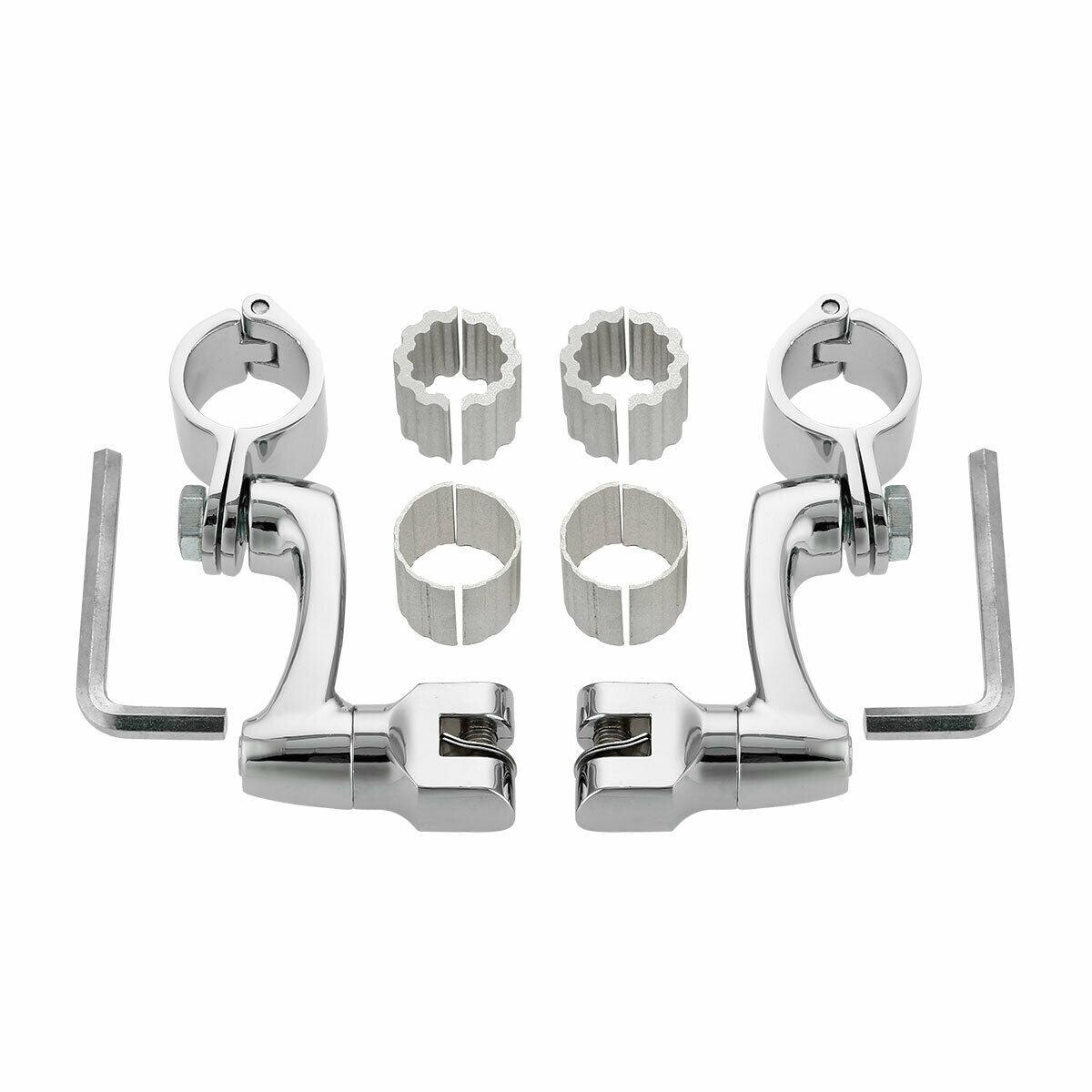 35mm Highway Foot Pegs Mount Clamp Fit For Harley Touring Sportster Dyna Softail - Moto Life Products