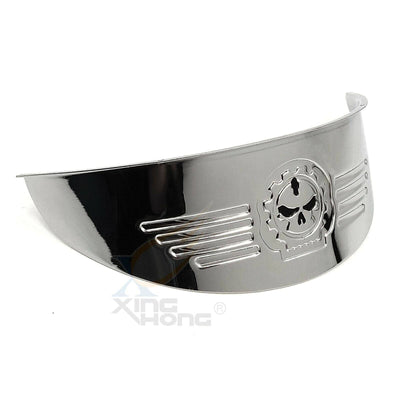 🔥Gear Skull 7" Headlight Visor Heavy Duty Thick For Harley Softail Deluxe FLSTN - Moto Life Products