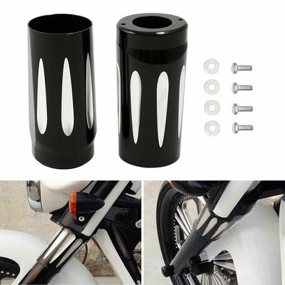Fork Boot Slider Cover Cow Bell Fit For Harley Touring Road King Street Glide - Moto Life Products