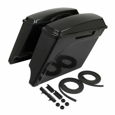 5" Stretched Extended Saddlebags Bag Fit For Harley Touring Electra Glide 93-13 - Moto Life Products