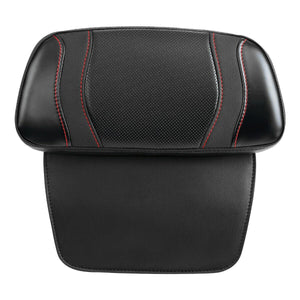 Black Passenger Backrest Pad Fit For Harley Touring CVO Street Road Glide 14-22 - Moto Life Products