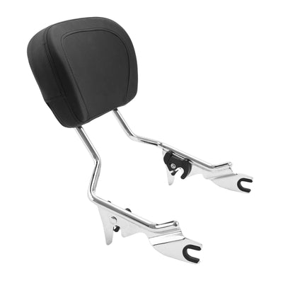 Sissy Bar Upright Passenger Backrest w/ Pad Fit For Harley Street Glide 2009-Up - Moto Life Products