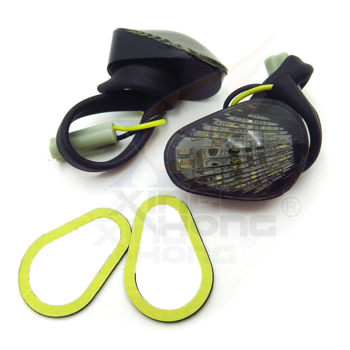 🔥 LED For 03-08 Yamaha YZF R1 R6 Smoke Lens Amber LED Flush Mount Turn Signal - Moto Life Products