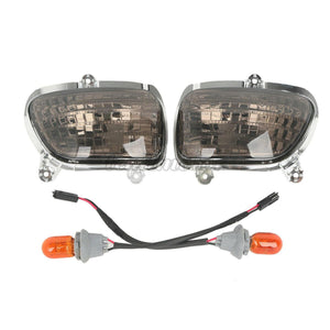 For Honda Goldwing GL 1800 2001-17 F6B 13-15 ABS Smoked Front Turn Signal Lights - Moto Life Products