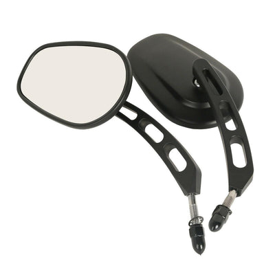 8mm Matte Black Rear View Mirrors Fit For Harley Street Bob FXDB 2007-2017 2016 - Moto Life Products