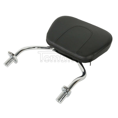 New Chrome Sissy Bar Pad w/ Black Backrest For Harley FLRT FreeWheeler 2015-2022 - Moto Life Products