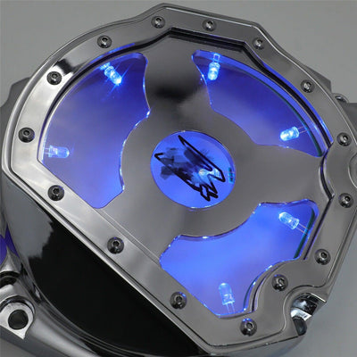 Blue for Suzuki GSX-R 600/750/1000 2001-2005 LED See through Engine Clutch Cover - Moto Life Products