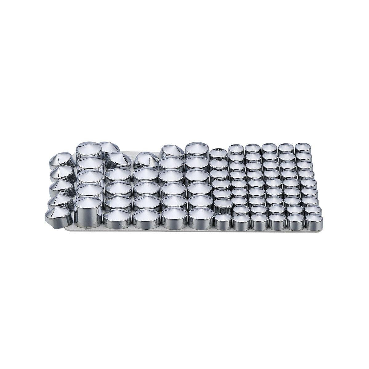 ABS 83 PCS Chrome Bolt Topper Cap Cover For Harley Twin Cam Road King FLHR 94-06 - Moto Life Products