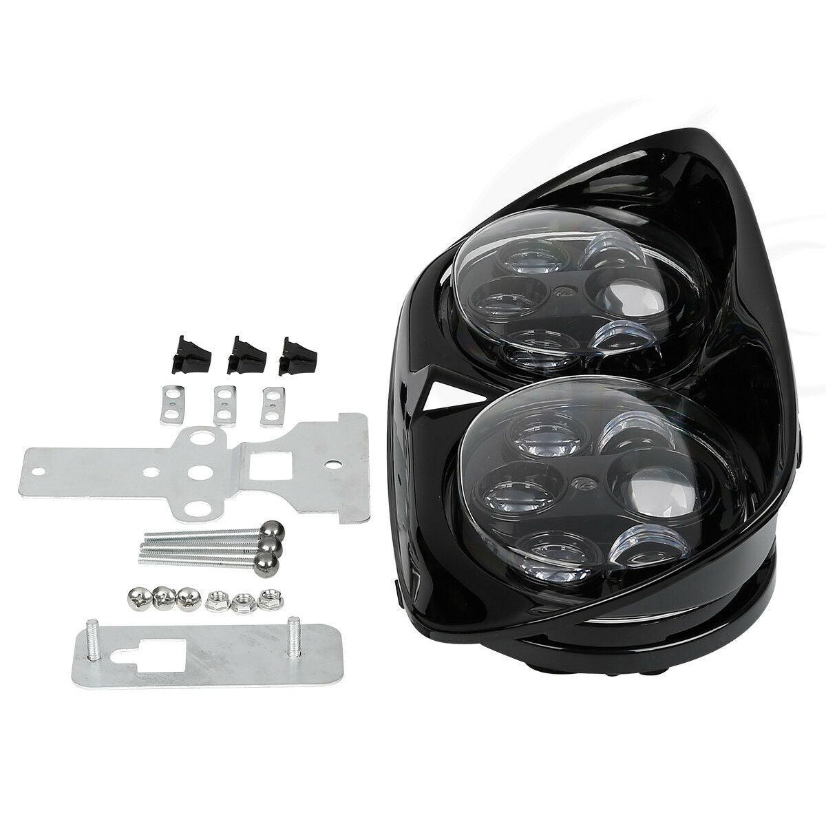 5.75" Dual LED Headlight Projector Lamp Fit For Harley Touring Road Glide 98-13 - Moto Life Products
