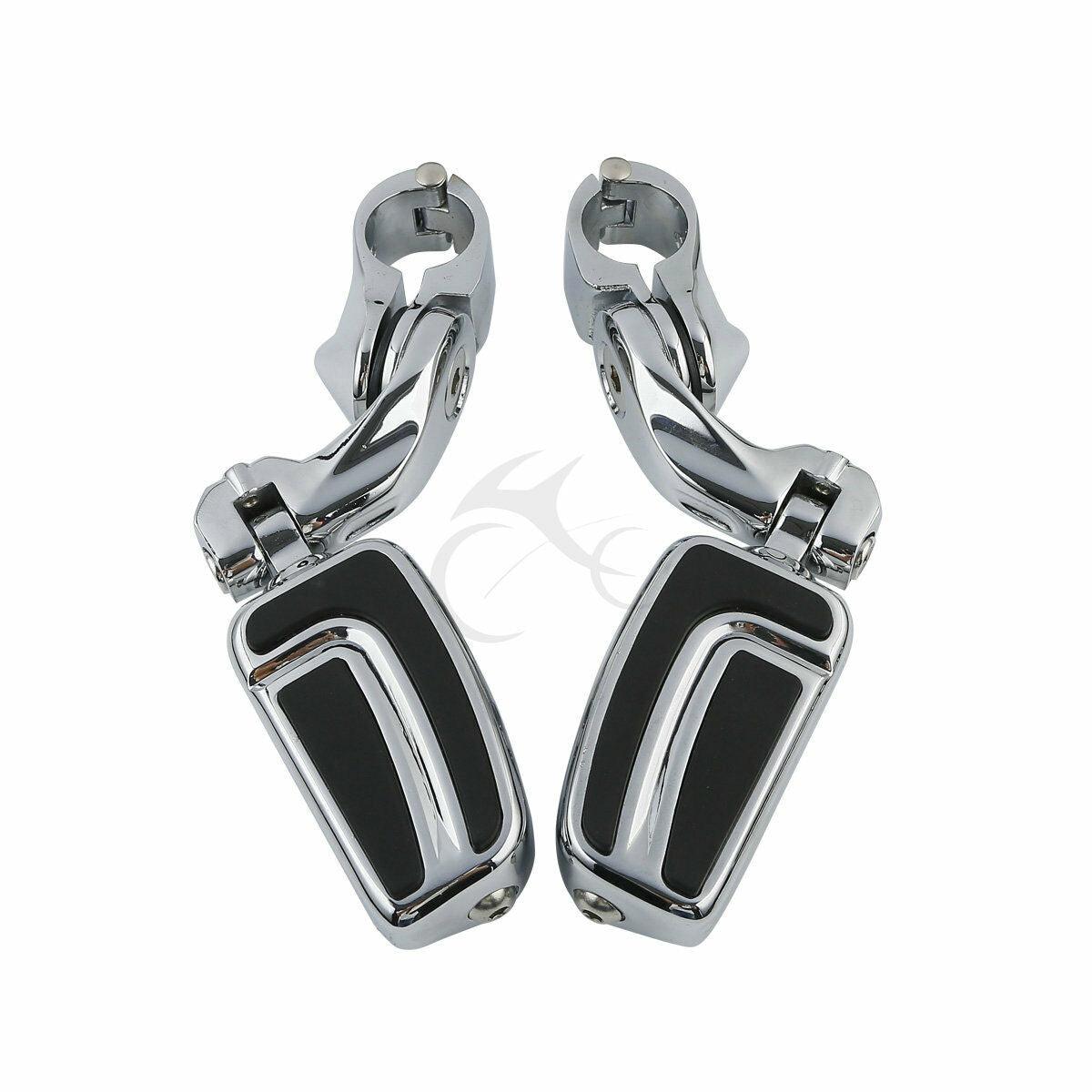 Airflow Chrome Footpeg Highway Bar Pegs Short Angled Fit For Harley Street Glide - Moto Life Products