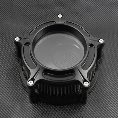 Clear Matte Black Air Cleaner Grey Filter Fit For Harley Touring 08-16 FXDLS 17 - Moto Life Products