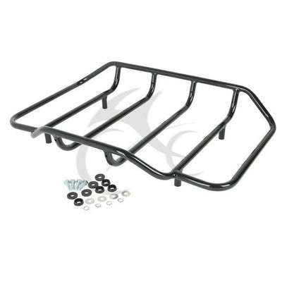 King Pack Trunk Rack Fit For Harley Tour Pak Touring Road Glide 1997-2008 Black - Moto Life Products