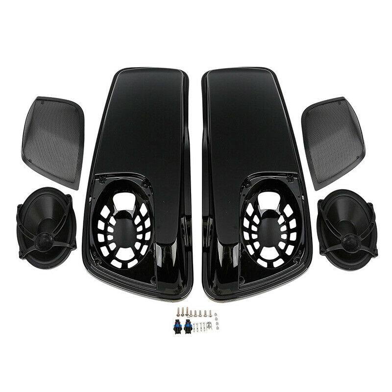 Saddlebag Lids W/ 5"X7" Speakers Fit For Harley Touring Street Road Glide 14-21 - Moto Life Products