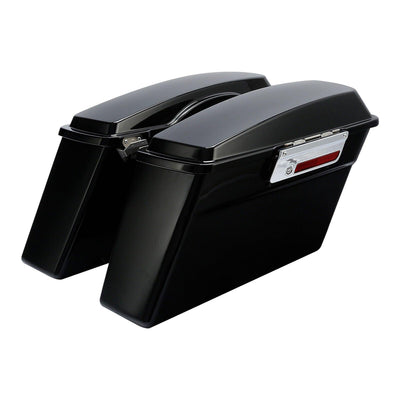 Hard Saddle bags Trunk w/ Lid Latch Key For Harley Touring Road King 1994-2013 - Moto Life Products