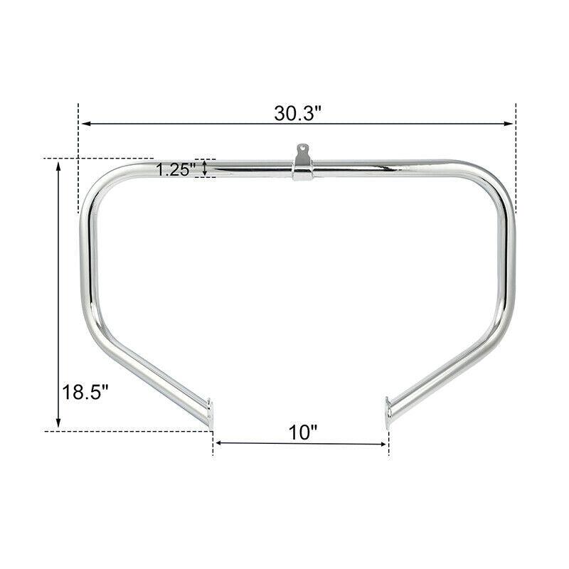 Lower Vented Fairings Speaker Pods & Crash Bar Fit For Harley Touring 09-13 US - Moto Life Products