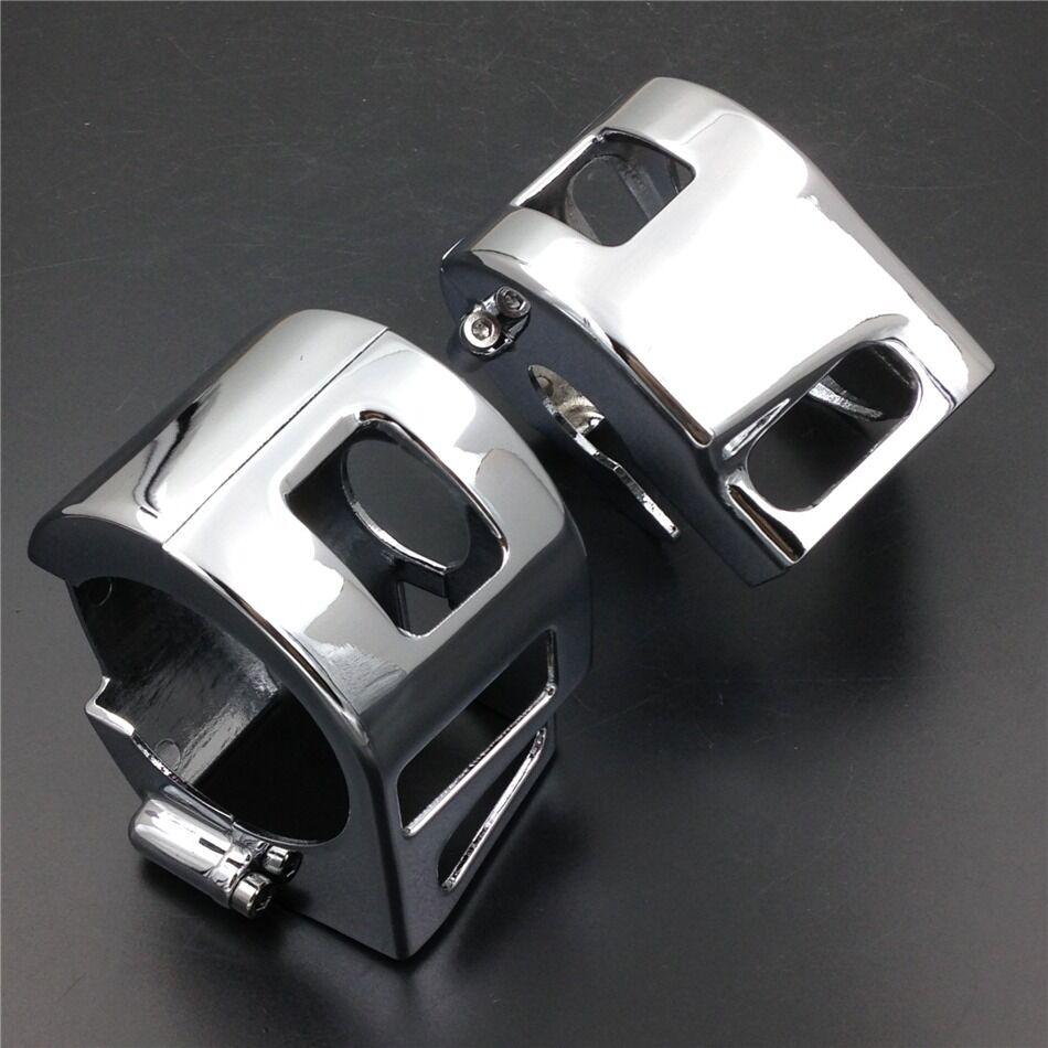 Chrome Switch Housing Cover for Kawasaki Vulcan 900 2000 Yamaha Road star warrio - Moto Life Products