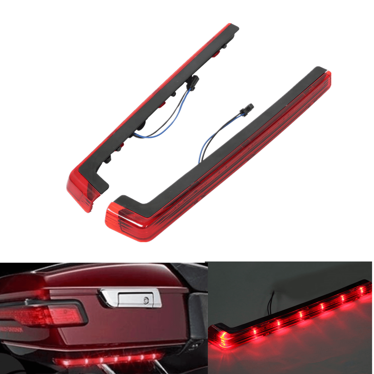 LED Brake Turn Tail Side Lights Fit For Harley Tour Pak Electra Glide 2014-2022 - Moto Life Products