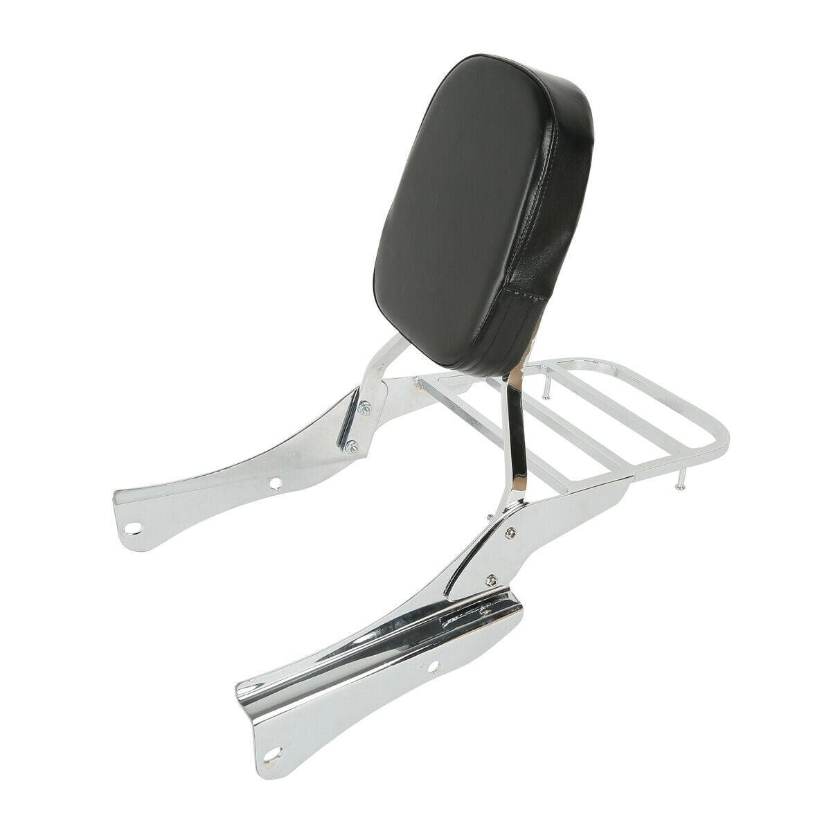 Backrest Sissy Bar Luggage Rack Fit For Honda Shadow Spirit VT 750DC 2001-08 US - Moto Life Products