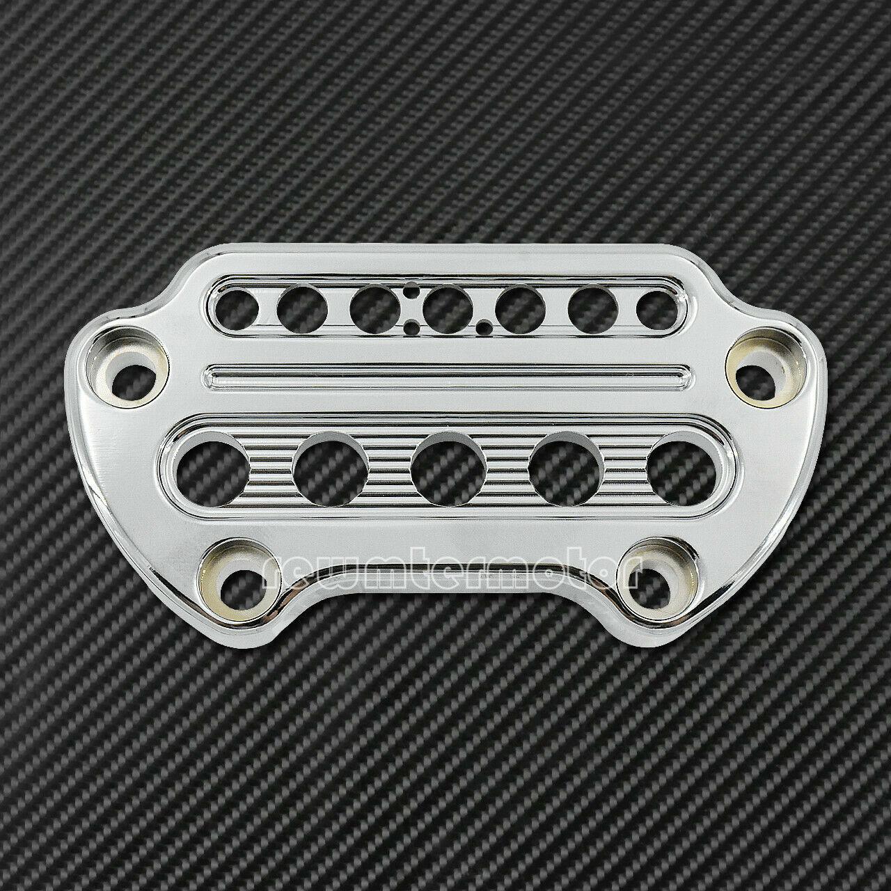 Front Chrome Indicator Handlebar Clamp Cover Fit For Harley Sportster 95-up Dyna - Moto Life Products