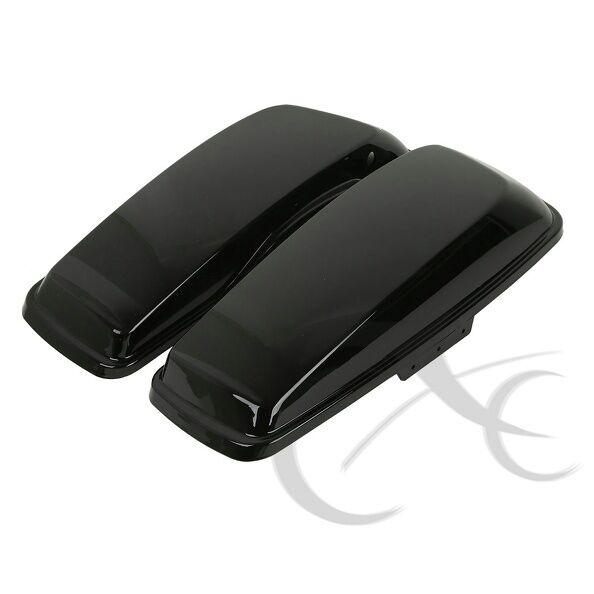 Painted Black Hard Saddlebag Lids Fit For Harley Touring Electra Glide 2014-2022 - Moto Life Products