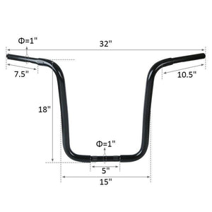 12''/14''/16"/18'' Ape Hanger 1 1/4" Handlebar Fit For Harley FXST Sportster XL - Moto Life Products