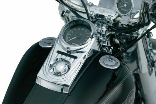 Chrome Dash Panel Insert Cover For Harley Softail Dyna Fatboy FLST FXDWG 1522 - Moto Life Products