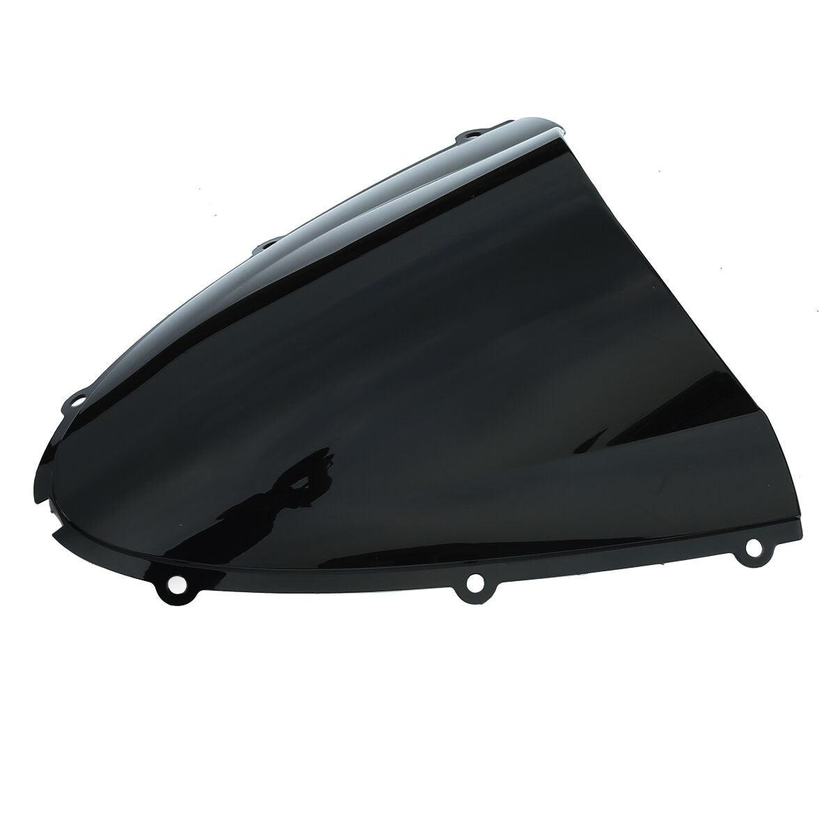 Black Windscreen Windshield For Kawasaki Ninja ZX6R ZX-6R 05-08 10R ZX-10R 06-07 - Moto Life Products