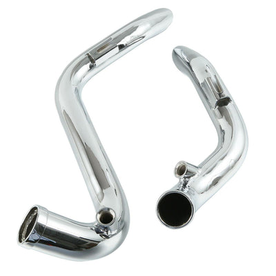 Chrome 1.75" Pipes Exhaust Fit For Harley Softail Sportster Touring Drag 84-16 - Moto Life Products