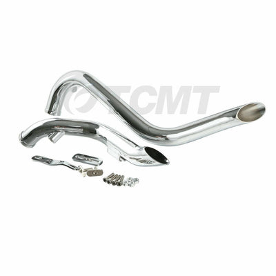 1 3/4" Pipes Exhaust Fit For Harley Touring Road King Electra Glide Drag 84-16 - Moto Life Products