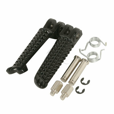 Front Footrest Foot Pegs Peg Fit For Yamaha YZF R1 YZF R6 R6S Black 2008 2009 - Moto Life Products