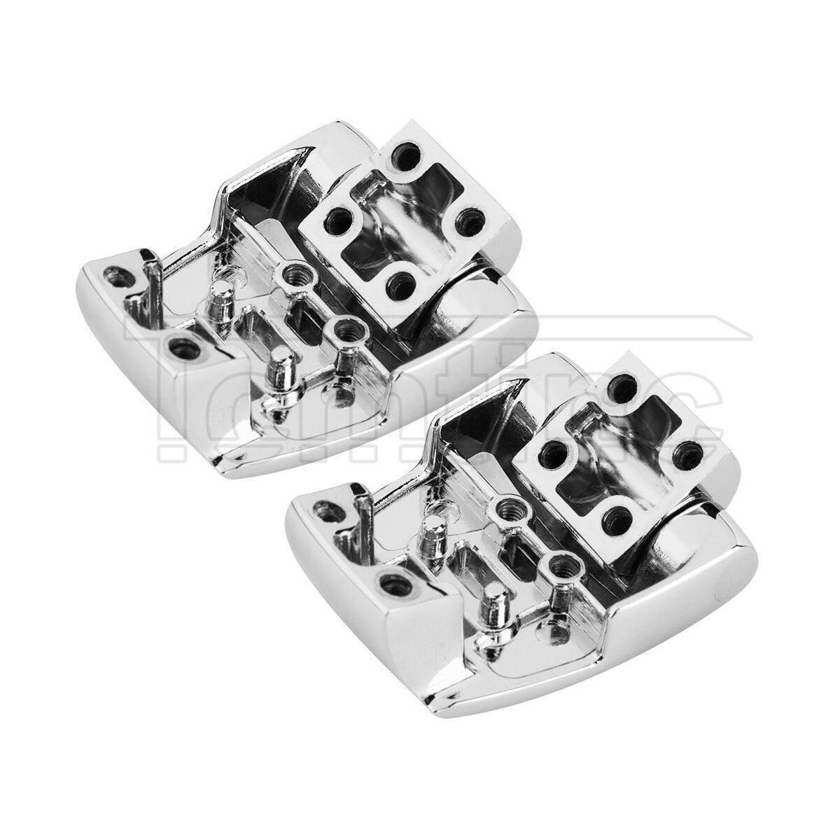Chrome Trunk Lock Hinges For Harley Tour Pak CVO Road King Street Glide 88-13 - Moto Life Products