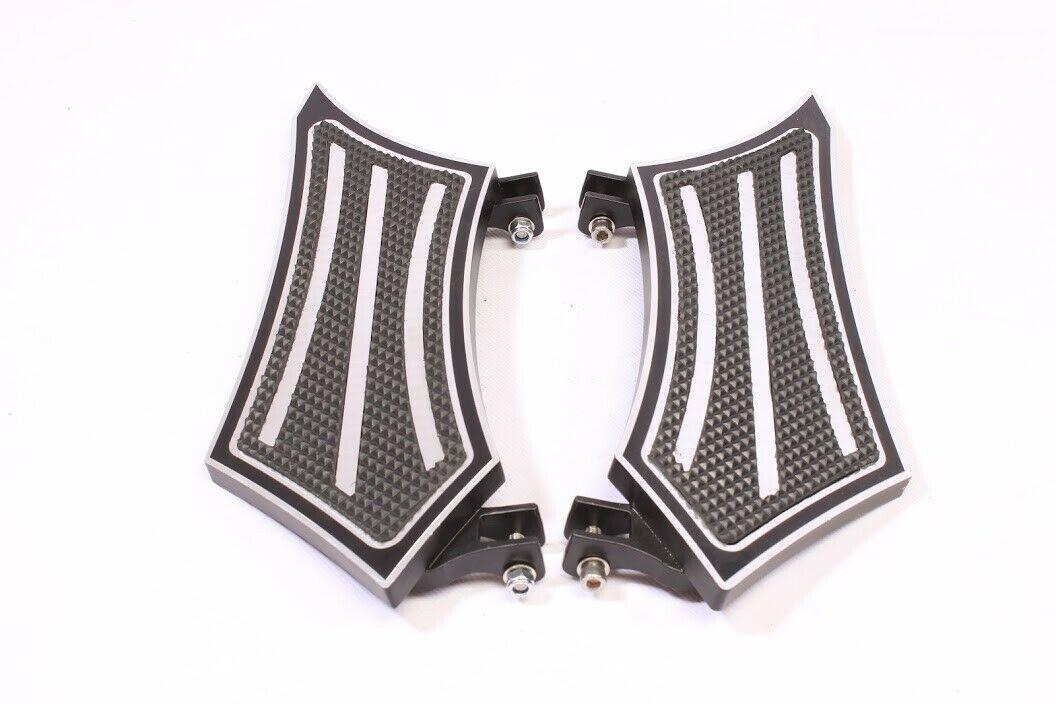 Front Cnc Footpegs Foot pegs  Floorboards Footboards 4 Harley Touring Fl Softail - Moto Life Products