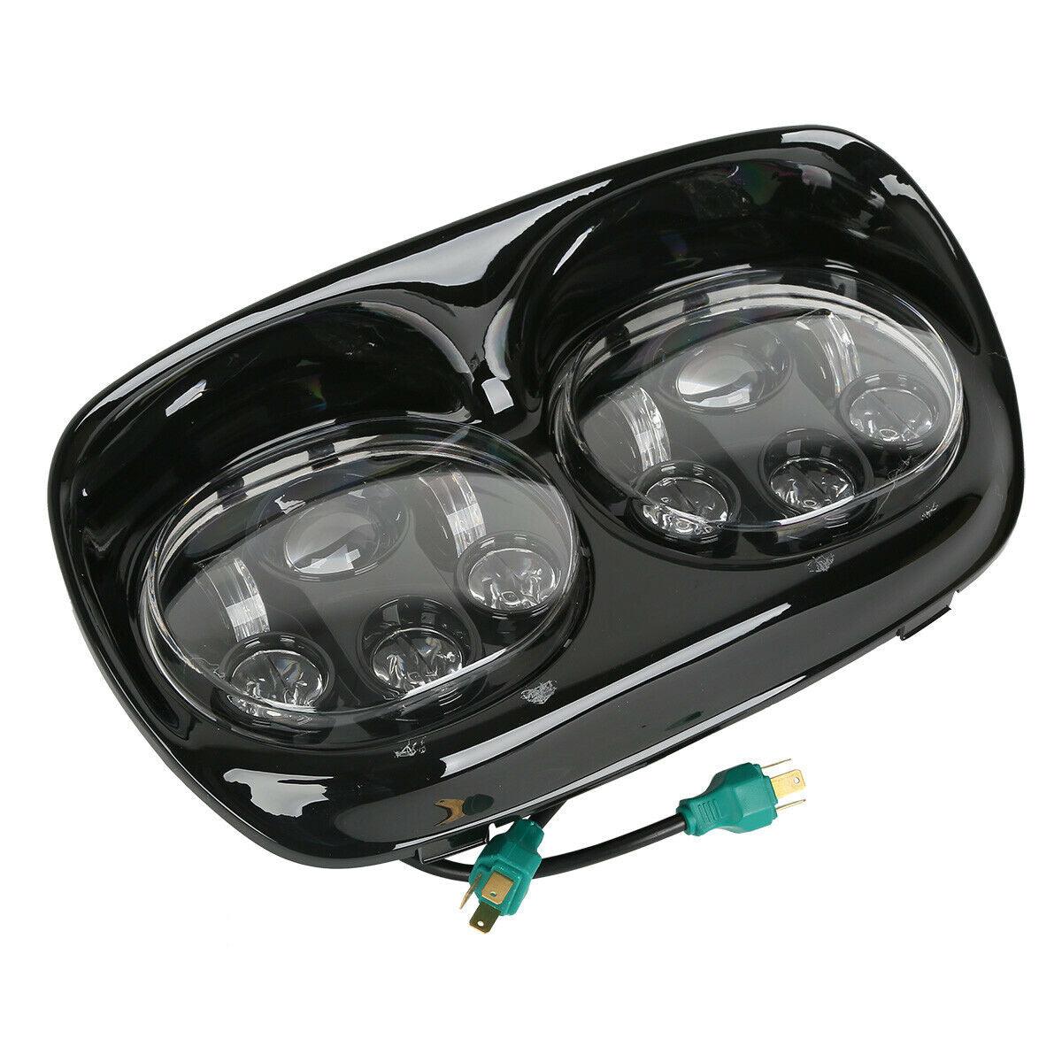 5.75" Dual LED Projector Headlight Lamp Fit For Harley Road Glide FLTR 1998-2013 - Moto Life Products