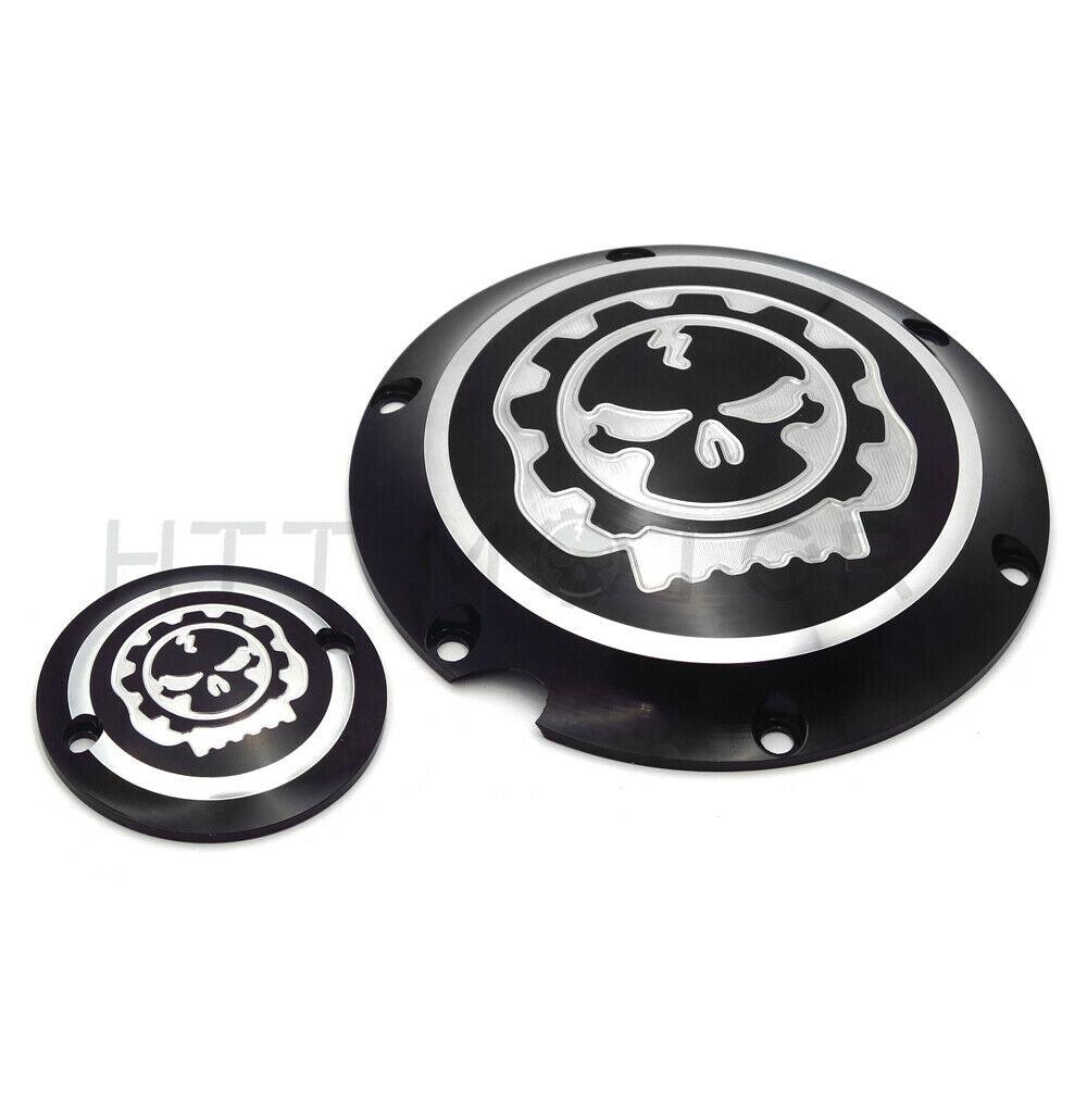 Brand New Gear Skull Engine Derby Timer Cover For Harley XL 883N Iron 09-14 - Moto Life Products