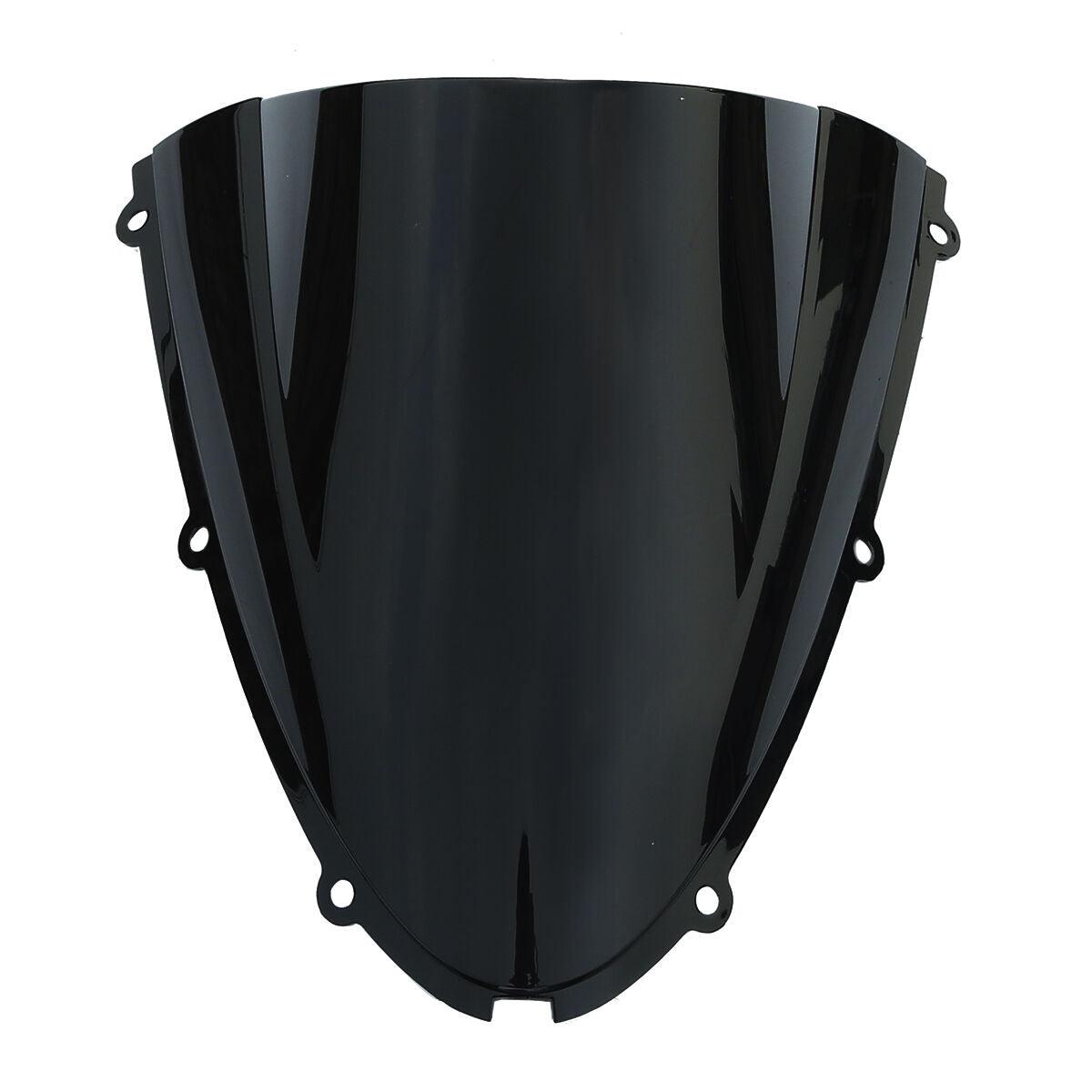 Black Windscreen Windshield For Kawasaki Ninja ZX6R ZX-6R 05-08 10R ZX-10R 06-07 - Moto Life Products