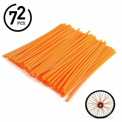 72Pcs Motorcycle Dirt Bike Spoke Skins Covers Wraps Wheel Rim Guard Protector US - Moto Life Products